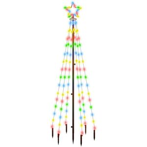 Christmas Tree with Spike Colourful 108 LEDs 180 cm vidaXL Christmas Tree with Spike Colourful 108 LEDs 180 cm vidaXL