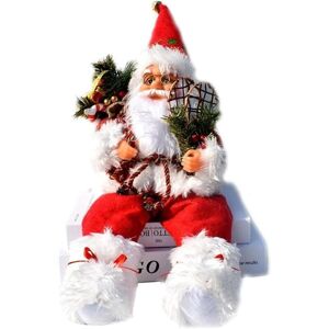 GOTRAYS Christmas Window Decoration Santa Claus Sitting 57cm Santa Claus Decoration Figurine for Indoor and Outdoor Use, Red GOTRAYS Christmas Window Decoration Santa Claus Sitting 57cm Santa Claus Decoration Figurine for Indoor and Outdoor Use, Red