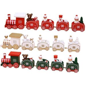 TLILY Christmas Wooden Train Merry Christmas Decoration for Home Xmas Santa Claus Gifts for Kids Navidad 2022 Happy New Year TLILY Christmas Wooden Train Merry Christmas Decoration for Home Xmas Santa Claus Gifts for Kids Navidad 2022 Happy New Year