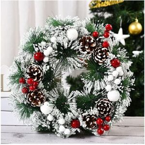 ANPVIZ Christmas wreath on the front door, hanging door decoration, wreath for home and holiday decoration, Thanksgiving wreath, Christmas wall decoration, ANPVIZ Christmas wreath on the front door, hanging door decoration, wreath for home and holiday decoration, Thanksgiving wreath, Christmas wall decoration,