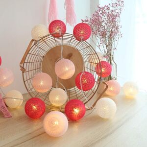 Memkey - Cotton Ball Light Garland Indoor Christmas Decoration Decoration 3m 20 led Ball Light Girl Princess Kid Baby Wedding Bedroom Atmosphere Memkey - Cotton Ball Light Garland Indoor Christmas Decoration Decoration 3m 20 led Ball Light Girl Princess Kid Baby Wedding Bedroom Atmosphere