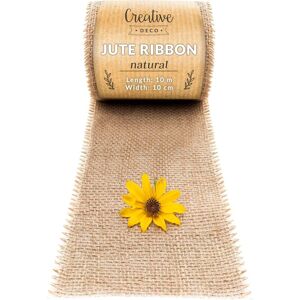 Creative Deco Natural Jute Ribbon - Decorative Tape for Crafts & Gifts Creative Deco Natural Jute Ribbon - Decorative Tape for Crafts & Gifts