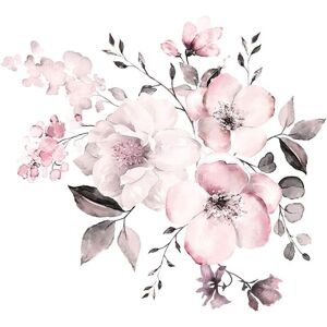 Csparkv - 1 pcs Vintage flower Wall Stickers in Pale Pink (30X30cm) i Self-adhesive Wall Decal Plants Spring Nature i Decor for Living Room Bedroom Csparkv - 1 pcs Vintage flower Wall Stickers in Pale Pink (30X30cm) i Self-adhesive Wall Decal Plants Spring Nature i Decor for Living Room Bedroom