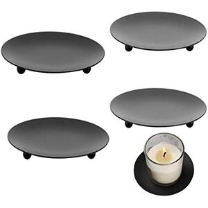 CSPARKV 4 Pcs 6.8cm Black Candlestick Holder Metal Plate Candelabra Pillar Candlestick for Home Wedding Decoration Christmas Birthday Gift Candlelight Dinner CSPARKV 4 Pcs 6.8cm Black Candlestick Holder Metal Plate Candelabra Pillar Candlestick for Home Wedding Decoration Christmas Birthday Gift Candlelight Dinner