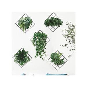 CSPARKV 6 Pieces 3D Green Plant Wall Stickers Set - 3D Green Plant Wall Sticker, Plant Wall Sticker for Living Room Bedroom Kitchen CSPARKV 6 Pieces 3D Green Plant Wall Stickers Set - 3D Green Plant Wall Sticker, Plant Wall Sticker for Living Room Bedroom Kitchen