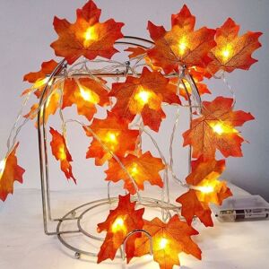 DEWDAT Decorations Lighted Leaf Garland, Autumn Maple String Lights 6m 40 led, usb Rechargeable,Fall Garlands for Autumn, Halloween, Christmas, Picnic, DEWDAT Decorations Lighted Leaf Garland, Autumn Maple String Lights 6m 40 led, usb Rechargeable,Fall Garlands for Autumn, Halloween, Christmas, Picnic,