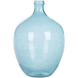 BELIANI Flower Vase ROTI Glass 39 cm Light Blue BELIANI Flower Vase ROTI Glass 39 cm Light Blue