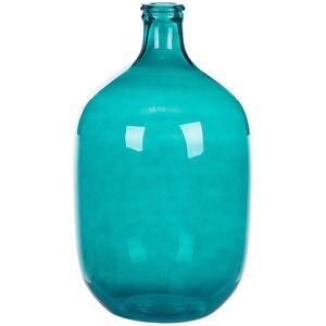 Beliani Turquoise Glass Vase Model Samosa - Vase Beliani Turquoise Glass Vase Model Samosa - Vase