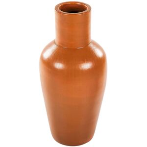 Beliani Decorative Vase - Handmade Ceramic - 37 cm - Orange - Natural Style - Decor Beliani Decorative Vase - Handmade Ceramic - 37 cm - Orange - Natural Style - Decor