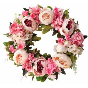 HOOPZI Decorative Wreath Wall Wreath Handmade Wreath for Exterior Door Peony Wreath Vine Wreath Artificial Floral Wreath Decorative Landscaping Wreath HOOPZI Decorative Wreath Wall Wreath Handmade Wreath for Exterior Door Peony Wreath Vine Wreath Artificial Floral Wreath Decorative Landscaping Wreath