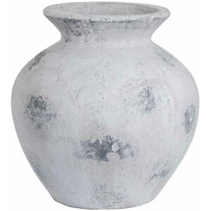 Hill Interiors - Downton Large Antique White Vase - Ceramic - L39 x W39 x H41 cm - Stone Hill Interiors - Downton Large Antique White Vase - Ceramic - L39 x W39 x H41 cm - Stone