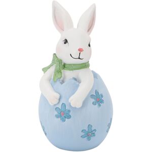 Groofoo - Easter Bunny Egg Decoration Resin Spring Easter Rabbit Decor Figurine Tabletop Decoration for Party Home Holiday Blue Groofoo - Easter Bunny Egg Decoration Resin Spring Easter Rabbit Decor Figurine Tabletop Decoration for Party Home Holiday Blue