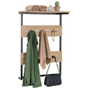 Entryway Wall Coat Rack Wall Mounted Coat Rack w/6 Hooks - Costway Entryway Wall Coat Rack Wall Mounted Coat Rack w/6 Hooks - Costway