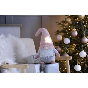 Festive - 50cm Battery Operated Light up Dangly Leg Gonk with Pink Hat Festive - 50cm Battery Operated Light up Dangly Leg Gonk with Pink Hat