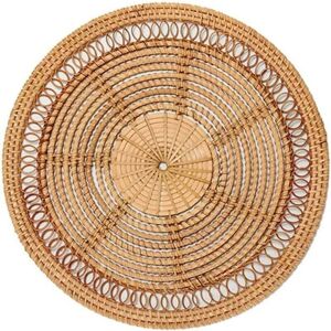 Ymyny - fliti Woven basket in natural boho decor with decorative rattan decor, woven wall hanging Ymyny - fliti Woven basket in natural boho decor with decorative rattan decor, woven wall hanging