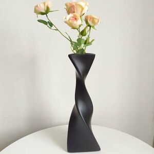 DEWDAT Floor Vase Black Matt Ceramic Vase for Tulip/Pampas Grass, Modern Simple Flower Vase, Vases for Table Decoration/Window Decor,Schwarz Vase DEWDAT Floor Vase Black Matt Ceramic Vase for Tulip/Pampas Grass, Modern Simple Flower Vase, Vases for Table Decoration/Window Decor,Schwarz Vase