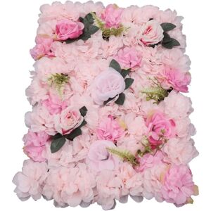 CNCEST Flower Wall Panel Set, 12 Pcs Light Pink Artificial Dahlia Rose Flower Mat Backdrop, Silk Floral Panels for Decoration 24x16 Inch CNCEST Flower Wall Panel Set, 12 Pcs Light Pink Artificial Dahlia Rose Flower Mat Backdrop, Silk Floral Panels for Decoration 24x16 Inch