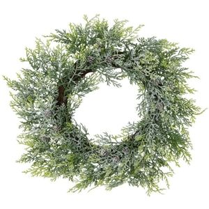 HILL INTERIORS Frosted Pine Wreath with Pinecones - Plastic - L9 x W55 x H55 cm - White HILL INTERIORS Frosted Pine Wreath with Pinecones - Plastic - L9 x W55 x H55 cm - White