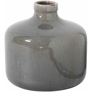 HILL INTERIORS Garda Glazed Chive Vase - Ceramic - L23 x W23 x H23 cm - Grey HILL INTERIORS Garda Glazed Chive Vase - Ceramic - L23 x W23 x H23 cm - Grey