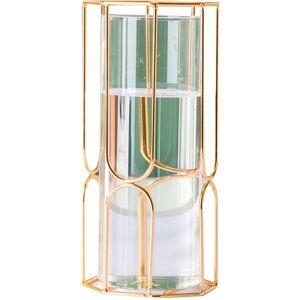 Tlily - Glass Vase Nordic Vase Glass Flower Arrangement Vases for Home Decor Dried Flower Bottle Bar Decoration, Gold Tlily - Glass Vase Nordic Vase Glass Flower Arrangement Vases for Home Decor Dried Flower Bottle Bar Decoration, Gold