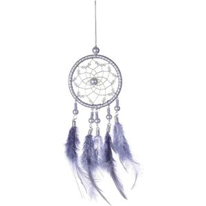 Osqi - Hanging Net Dream Catcher Lace Feather Net Decoration Dream Catcher Pendant Beautiful Gray Bohemian Style Hanging Decoration Perfect for Wall Osqi - Hanging Net Dream Catcher Lace Feather Net Decoration Dream Catcher Pendant Beautiful Gray Bohemian Style Hanging Decoration Perfect for Wall