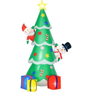 HOMCOM 7ft Christmas Inflatable Tree LED Lighted Indoor Outdoor Decoration HOMCOM 7ft Christmas Inflatable Tree LED Lighted Indoor Outdoor Decoration