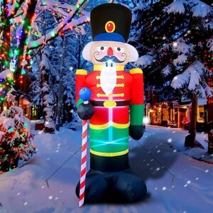 Gotrays - Inflatable Christmas Decorations for Outdoors: Nutcracker Soldier, Light-Up Inflatable Santa Claus, Door Decorations, Garden, Lawn, Gotrays - Inflatable Christmas Decorations for Outdoors: Nutcracker Soldier, Light-Up Inflatable Santa Claus, Door Decorations, Garden, Lawn,