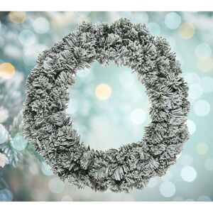 Kaemingk Snowy Imperial Christmas Wreath Large Festive Door Decoration - 50cm Diameter Kaemingk Snowy Imperial Christmas Wreath Large Festive Door Decoration - 50cm Diameter