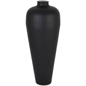 Large Hammered Vase with Lid - Metal - L40 x W40 x H103 cm - Matt Black Large Hammered Vase with Lid - Metal - L40 x W40 x H103 cm - Matt Black