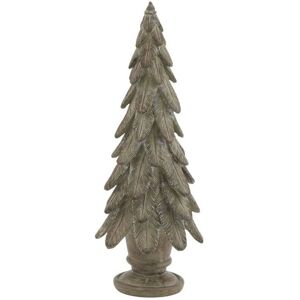 Large Spruce Tree Sculpture - Resin - L9 x W9 x H24 cm - Brown Large Spruce Tree Sculpture - Resin - L9 x W9 x H24 cm - Brown