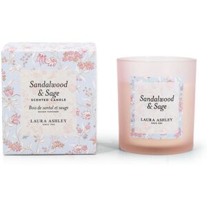 Laura Ashley Sandalwood & Sage scented candle, aromatic candle, HxWxD: 10x9x9 cm, glass, paraffin wax, gift idea Laura Ashley Sandalwood & Sage scented candle, aromatic candle, HxWxD: 10x9x9 cm, glass, paraffin wax, gift idea