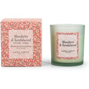 Laura Ashley Mandarin & Sandalwood scented candle, aromatic candle, HxWxD: 10x9x9 cm, glass, natural wax, gift idea Laura Ashley Mandarin & Sandalwood scented candle, aromatic candle, HxWxD: 10x9x9 cm, glass, natural wax, gift idea