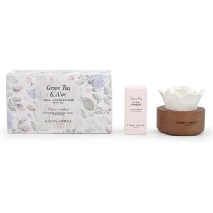 Scented flowers Laura Ashley Green Tea & Aloe, HxWxD: 9x11x16 cm, ceramic, glass, paulownia wood, home fragrance flower Scented flowers Laura Ashley Green Tea & Aloe, HxWxD: 9x11x16 cm, ceramic, glass, paulownia wood, home fragrance flower