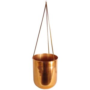 Copper Hanging Plant Pot - Metal, Rustic Charm, 18x22cm Copper Hanging Plant Pot - Metal, Rustic Charm, 18x22cm