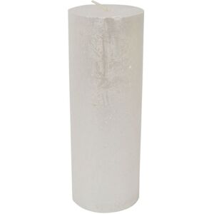 Libra Rustica Pillar Candle - Paraffin - L7 x W7 x H19 cm - Pearl/White Libra Rustica Pillar Candle - Paraffin - L7 x W7 x H19 cm - Pearl/White