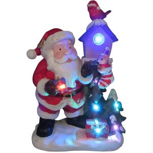 Securefix Direct - Light Up Santa Birdhouse Christmas Figurine (Xmas Ornament led Decoration Robin) Securefix Direct - Light Up Santa Birdhouse Christmas Figurine (Xmas Ornament led Decoration Robin)