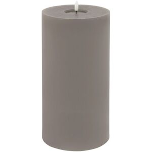 Luxe Collection Melt Effect LED Candle - Wax - L15 x W15 x H30 cm - Grey Luxe Collection Melt Effect LED Candle - Wax - L15 x W15 x H30 cm - Grey