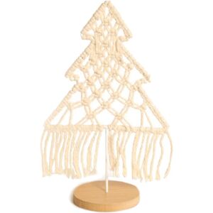 TLILY Macrame Hand-Woven Mini Christmas Tree Ornaments Art Tassel, Boho Wedding Table Decoration, Gift TLILY Macrame Hand-Woven Mini Christmas Tree Ornaments Art Tassel, Boho Wedding Table Decoration, Gift