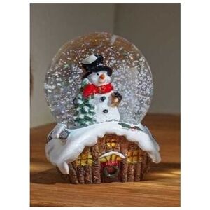 Marco Paul - 6cm Christmas Cabin Snow Sphere Santa Snowman Christmas Winter Wonderland Snow Globe Colour Changing Festive Scene Xmas Indoor Use Home Marco Paul - 6cm Christmas Cabin Snow Sphere Santa Snowman Christmas Winter Wonderland Snow Globe Colour Changing Festive Scene Xmas Indoor Use Home