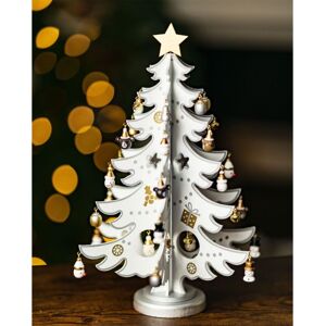 Marco Paul - Traditional Wooden White Christmas Tree Decoration with Hand Painted Finish - Freestanding Christmas Decorations Your Own Tree Christmas Marco Paul - Traditional Wooden White Christmas Tree Decoration with Hand Painted Finish - Freestanding Christmas Decorations Your Own Tree Christmas