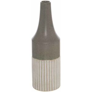 Hill Interiors - Mason Collection Convex Vase - Ceramic - L13 x W13 x H38 cm - Grey Hill Interiors - Mason Collection Convex Vase - Ceramic - L13 x W13 x H38 cm - Grey