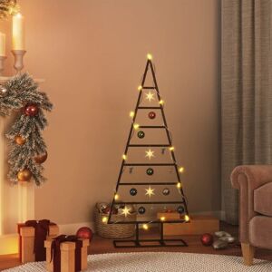 Metal Christmas Tree for Decoration Black 125 cm vidaXL Metal Christmas Tree for Decoration Black 125 cm vidaXL