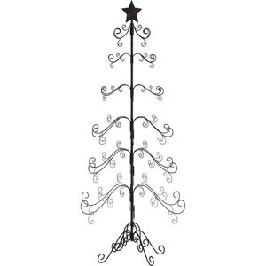Metal Christmas Tree for Decoration Black 180 cm vidaXL Metal Christmas Tree for Decoration Black 180 cm vidaXL