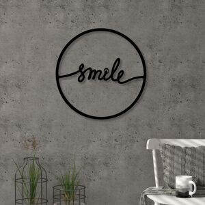 Decortie - metal wall art NO.8 smile - Black - Black Decortie - metal wall art NO.8 smile - Black - Black