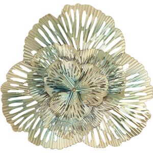 Groofoo - Metal Wall Decor Modern Stylish Triangular Ginkgo Flower Iron 3D Wall Sculpture for Living Room Bedroom Hall Type a Groofoo - Metal Wall Decor Modern Stylish Triangular Ginkgo Flower Iron 3D Wall Sculpture for Living Room Bedroom Hall Type a