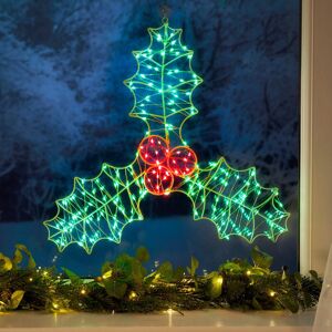 CHRISTOW Micro LED Holly Leaf Christmas Light (45cm) CHRISTOW Micro LED Holly Leaf Christmas Light (45cm)