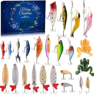 ANPVIZ More Christmas decorations 2024, fishing lure advent calendar for adults and teens, 24-day Christmas countdown for anglers with topwater, minnow, ANPVIZ More Christmas decorations 2024, fishing lure advent calendar for adults and teens, 24-day Christmas countdown for anglers with topwater, minnow,
