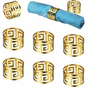 HOOPZI Napkin Rings, 8Pcs Napkin Holders Metal Napkin Buckles for Christmas Wedding Birthday Christening Table Decoration(Golden) HOOPZI Napkin Rings, 8Pcs Napkin Holders Metal Napkin Buckles for Christmas Wedding Birthday Christening Table Decoration(Golden)