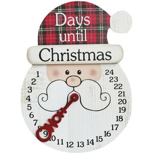 ANPVIZ Other Christmas Decorations, Wooden Christmas Countdown Calendar, Countdown to Christmas, 24 Days, Santa Claus Clock, 13" x 9" ANPVIZ Other Christmas Decorations, Wooden Christmas Countdown Calendar, Countdown to Christmas, 24 Days, Santa Claus Clock, 13" x 9"
