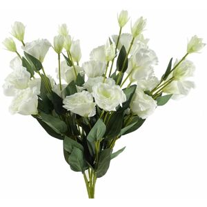 Leaf Pack of 6 x 80cm Artificial White Wild Rose Stem - 36 Flowers Leaf Pack of 6 x 80cm Artificial White Wild Rose Stem - 36 Flowers
